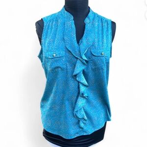 Sleeveless Button Up Blouse by Banana Republic